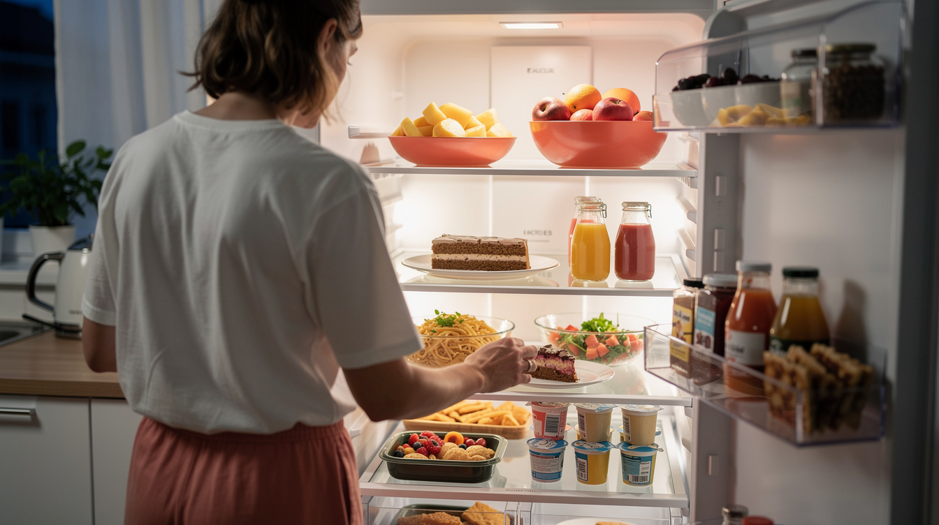 Schlaf und Heißhunger: Warum müde Tage im Kühlschrank enden
